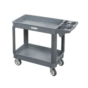 FERVI C065/2 Tool Cart, Two Shelves, 250Kg Capacity, 1010 x 440 x 840mm Size | CJ4LDV