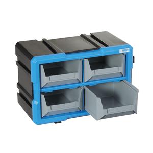 FERVI C086/04T Modular Drawer Unit, With Pull Out Tray, 4 Drawers, 295 x 165 x 200mm Size | CJ4LBL