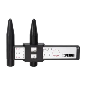 FERVI CF08 Wheel Nut Hole Center Distance Measurement Gauge, 4-8 LUG 100 To 210mm Range | CJ4KXG