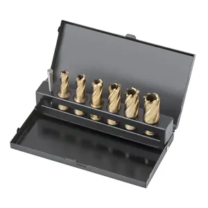 FERVI F002/6 Weldon Shank Core Drill Set, 7 Pieces | CJ4LAW