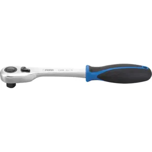 FERVI G090/1/2 Ratchet Handle, Ergonomic, 1/2 Inch Dia., 265 mm Length | CF3RBR