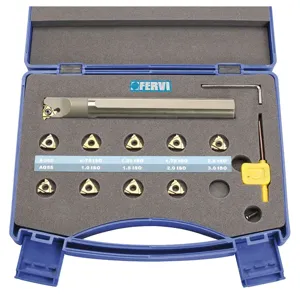 FERVI KISNR25 Internal Thread Tool Holder, 25mm Diameter, 23mm Height, 15 Pieces | CJ4LAU