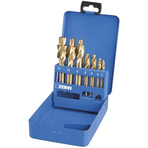 FERVI L020 Counter Bore Set, With Solid Pilot Straight Shank, 7 pcs. | CF3TAY