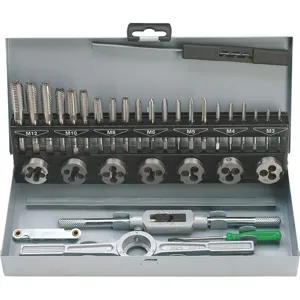 FERVI M032 Tap And Die Metric Set, 32 pcs., High Strength Steel | CF3TBQ