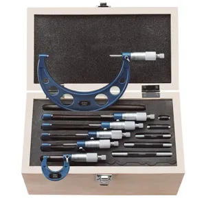 FERVI M033 Outside Micrometer Set, 0.01 mm Reading | CF3TDQ