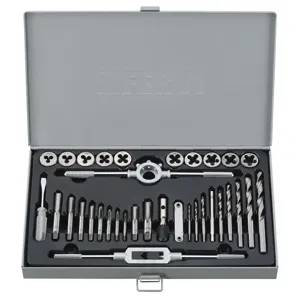 FERVI M036 Tap And Die Set, With Twist Drills, 34 pcs. | CF3TBV