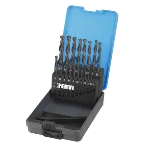 FERVI P045 Twist Drill Set, 1 to 10 mm Size, 20 pcs. | CF3TAA