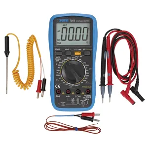 FERVI T053 Digital Multimeter, 1000V, 20A Direct Current, 9V Battery | CF3TEU