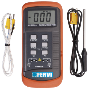 FERVI T063 Tragbares digitales Temperaturmessgerät, Bereich 50–250 °C | CF3TFA