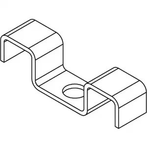 FIBERGRATE 876090 Grating Clip, 316 Stainless Steel, Grating Mount Type, 25PK | CG8UVQ 420D10