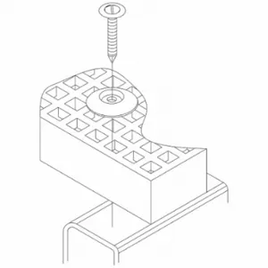 FIBERGRATE 876140 Fiberglass Grating Clip, 316 Stainless Steel, WLP Clip Assembly, Clip Only | CP4ZLL 804AX5