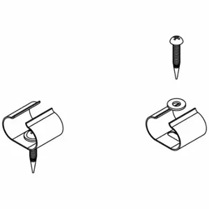 FIBERGRATE 876270 Fiberglass Grating Clip, 316 Stainless Steel, T12 Clip Assembly, Clip Only | CP4ZLH 804AX9