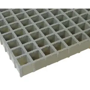 FIBERGRATE 879270 Grating Molded 2 Inch 4 x 6 Feet Square Mesh Gry | AD6UXC 4ATY1