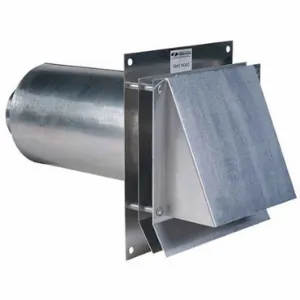 FIELD CONTROLS SWH-4 Vent Cap Rain Cap, Round, 4 Inch Size Duct, Aluminum, Silver Finish, Press Fit, 19 ga | CP4ZRU 45DX44