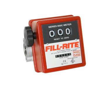 FILLRITE 807CNL1X418 Mechanical Flowmeter, 1 Inch Connection Size, FNPT, B20/Diesel/E15/Gasoline/Kerosene | CP4ZXW 48YA64