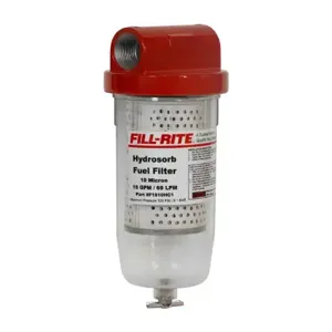 FILLRITE F1810HC1 Clear Bowl Filter, 1 Inch NPT, 4 1/2 Inch Length, Fuel Transfer Pumps | CH9WLR 48YA70