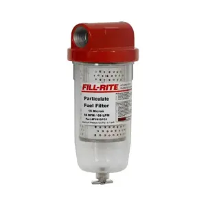 FILLRITE F1810PC1 Clear Bowl Filter, 1 Inch NPT, 4 1/2 Inch Length, Fuel Transfer Pumps | CH9WLQ 48YA69