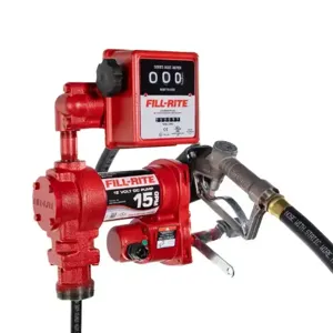 FILLRITE FR1211HL Fuel Transfer Pump, 12 VDC, 15 GPM GPM, 12 ft Hose Length, Cast Iron, Manual, 1/4 | CP4ZZB 48YA11