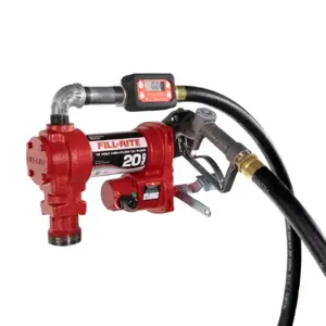 FILLRITE FR4219H Fuel Transfer Pump, 12 VDC, 20 GPM GPM, 12 ft Hose Length, Cast Iron, Manual, 1/4 | CP4ZZF 416K60