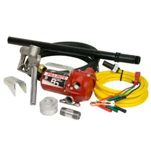 FILLRITE RD1212NP Dc Pump, 12VDC, 12 Gpm Gpm, 8 Ft Hose Lg, Aluminum, Manual, 1/5 | CP4ZXZ 45KM63