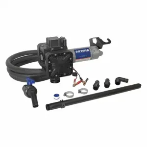 FILLRITE SS420B Fuel Transfer Pump, 12 VDC, 13 GPM GPM, 12 ft Hose Length, Polypropylene, Manual, 1/4, 5.5 | CP4ZYW 48YA36