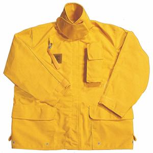 FIRE-DEX FS1J0013 Turnout Coat, 3Xl, Yellow, 58 Inch Fits Chest Size, 32 Inch Length, Zipper/Hook-And-Loop | CR3APN 13A442