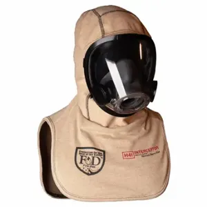 FIRE-DEX H41LNBZFOS Particulate Blocking Fire Hood, DuPont/Nomex/PBIR/Lenzing Blend 20%/80% Material, Tan | CP6ADR 784H62