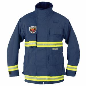 FIRE-DEX PCUSARNOMEXNAVY-XL Usar-Jacke, XL, Marineblau, 50 Zoll, passend für Brustumfang, 29 bis 33 Zoll Länge, Reißverschluss/Klettverschluss | CR3ARH 13A301