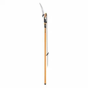 FISKARS 393981-1003 Tree Pruner Pole and Pole Saw, 12 1/4 Inch Blade Length, Steel, Rubber, 1 1/4 Inch, Wood | CP6AHA 49Z428