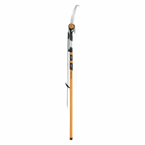 FISKARS 394731-1001 Tree Pruner Pole and Pole Saw, 13 3/4 Inch Blade Length, Steel, Rubber, 1 1/2 Inch, Wood | CP6AHB 49Z429