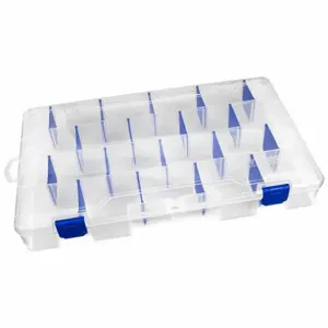 FLAMBEAU 5007 Adjustable Compartment Box Translucent | AB2TQT 1NTH6