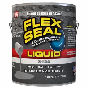 FLEX SEAL FSLFSGRYR01 Flex Seal Liquid 1 Gallone Grau, Gummi, Grau, 1 Gallone Behälter | CP6BDH 61TJ28