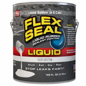 FLEX SEAL FSLFSWHTR01 Flex Seal Liquid 1 Gallone Weiß, Gummi, Weiß, 1 Gallone Behälter | CP6BDJ 61TJ27