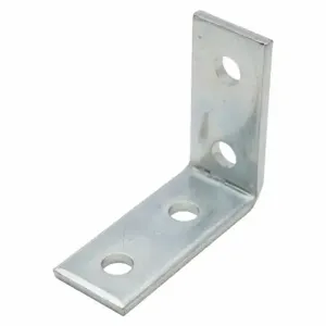 FLEX-STRUT FS-5123 E/G Corner Connector, 90 Deg, 4 Holes, 9/16 Inch Hole Dia, Steel | CP6BEM 253P50