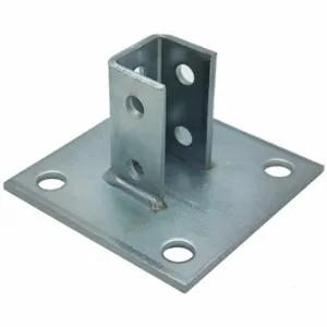 FLEX-STRUT FS-5814SQ E/G Post Bases For Single Channel, 1 5/8 Inch x 1 5/8 Inch For Strut Channel Size | CP6BER 253T02