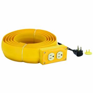 FLEXIDUCT 10 EF3 Covered Extension Cord, 12 Ft, 10 Ft Covered Cord Lg, 16 Awg Wire Size, 3 Conductors | CP6BCQ 48FP92