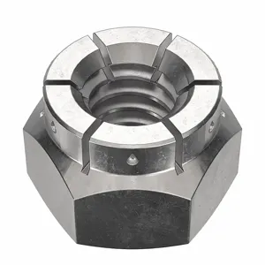 FLEXLOC 50FA-420 Lock Nut, 1/4-20 Thread Size, 18-8 Stainless Steel, 25PK | CG8VBH 44ZM23