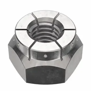 FLEXLOC 50FC-1032 Lock Nut, #10-32 Thread Size, 18-8 Stainless Steel, 50PK | CG8VBU 44ZM58