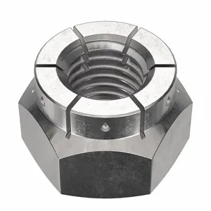 FLEXLOC 50FC-428 Lock Nut, 1/4-28 Thread Size, 18-8 Stainless Steel, 50PK | CG8VBV 44ZM97