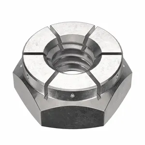 FLEXLOC 50FKC-420 Lock Nut, 1/4-20 Thread Size, 18-8 Stainless Steel, 50PK | CG8VCN 44ZM66