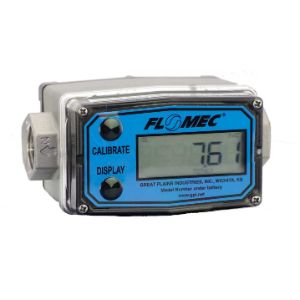 FLOMEC G2S07NQ9GMA Elektronischer Durchflussmesser, 316Ss, 2 bis 20 Gpm Durchflussbereich, 1500 Psi max. Druck | CG6EBJ G2S07N09GMA / 61CT74