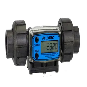 FLOMEC G2P10NQ9GMA Electronic Flowmeter, Turbine, 5 To 50 gpm Flow Range, 1 FNPT | CH6PKJ 61CT72/G2P10N09GMA / G2S10N09GMA