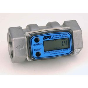 FLOMEC G2S15NQ9GMB Elektronischer Durchflussmesser, 316Ss, 10 bis 100 Gpm Durchflussbereich, 1500 Psi max. Druck | CG6EBM G2S15N09GMB / 61CT77