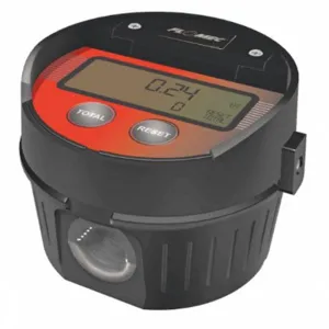 FLOMEC LM51DN Electronic Flowmeter, Oval Gear, 0.25 To 8 gpm Flow Range, 1/2 FNPT | CG6EBG G2S05N09GMA/36WJ95