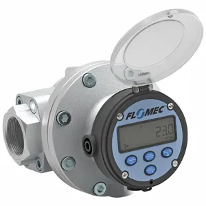 FLOMEC OM040A001-822R5G Electronic Flowmeter, Oval Gear, 4 To 66 gpm Flow Range, 1 1/2 FNPT | CG6ECX 61CV30 / OM040A001-822G5