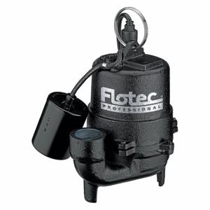 FLOTEC E3375TLT Effluent Pump, Cast Iron, 3/4 Solids, 1/3Hp | CP6BZA 58MW84