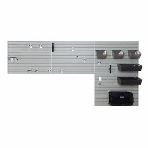 FLOW WALL FWS-4812-12SB13 Lamellenwand-Set, 12 Fuß x 3/4 x 72 Zoll Größe, 12 Paneele, Nylon/Polypropylen/PVC/Stahl | CP6CDF 35DT30