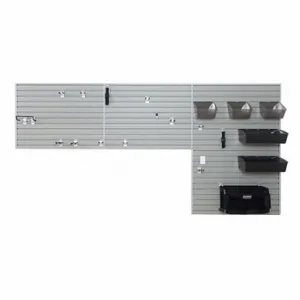 FLOW WALL FWS-4812-12SB13 Slatwall Kit, 12 ft x 3/4 x 72 Inch Size, 12 Panels, Nylon/Polypropylene/Pvc/Steel | CP6CDF 35DT30