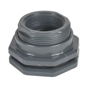 FLOWLINE LM52-3890 Low-Profile Bulkhead Fitting, Pvc, 3 Inch Female Npt To Slip Socket | CV6RPV