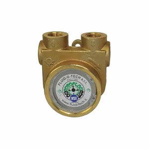 FLUID-O-TECH PA 1001 Rotary Vane Pump, 1/2 Inch Inlet/Outlet NPTF, 327 gph Max. Flow, Brass | CJ3FEZ 423J54